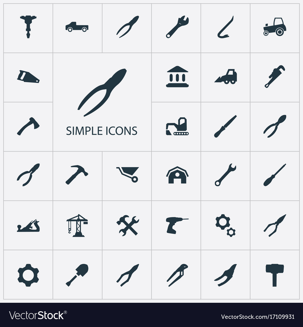 Construction Tools & Equipment Icons