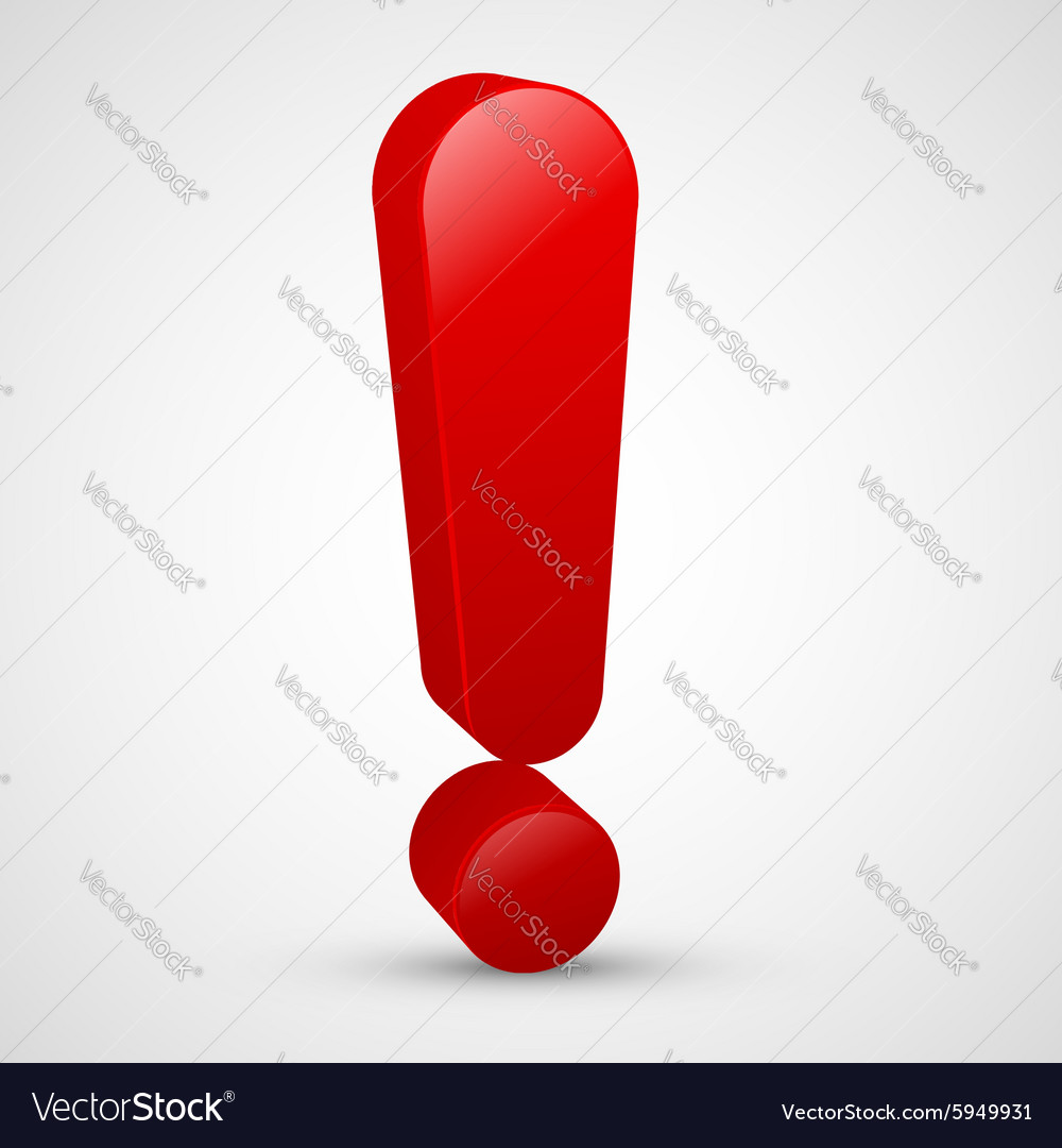 Exclamation mark Royalty Free Vector Image - VectorStock