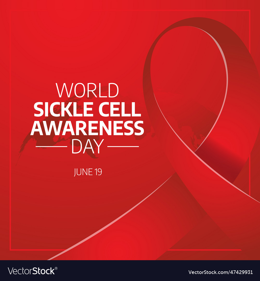 Graphic Of World Sickle Cell Awareness Day Good Vector Image