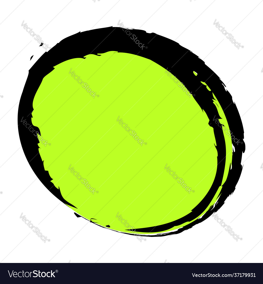 Grungy grunge texture circle oval abstract element vector image Grungy grunge texture circle oval abstract element