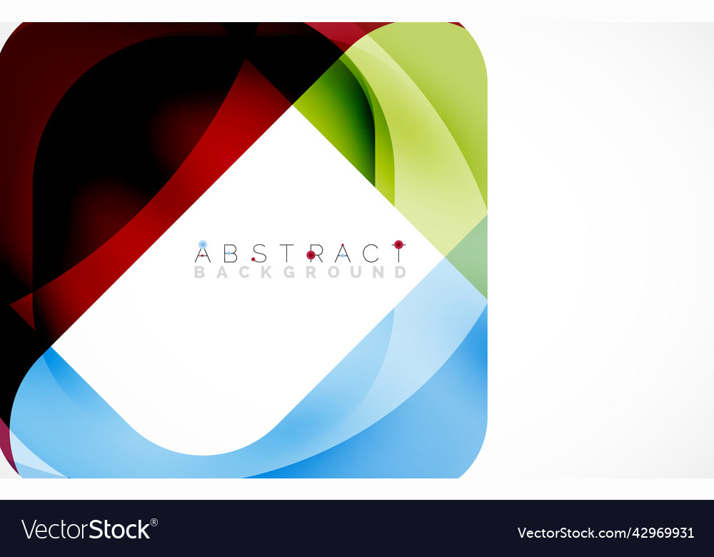 Minimal background abstract square shape vector image Minimal background abstract square shape