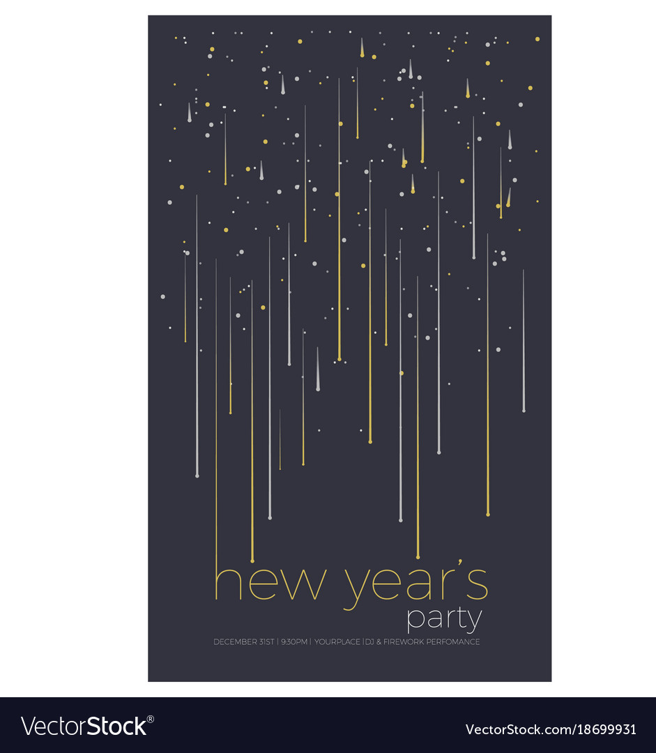 New year party design