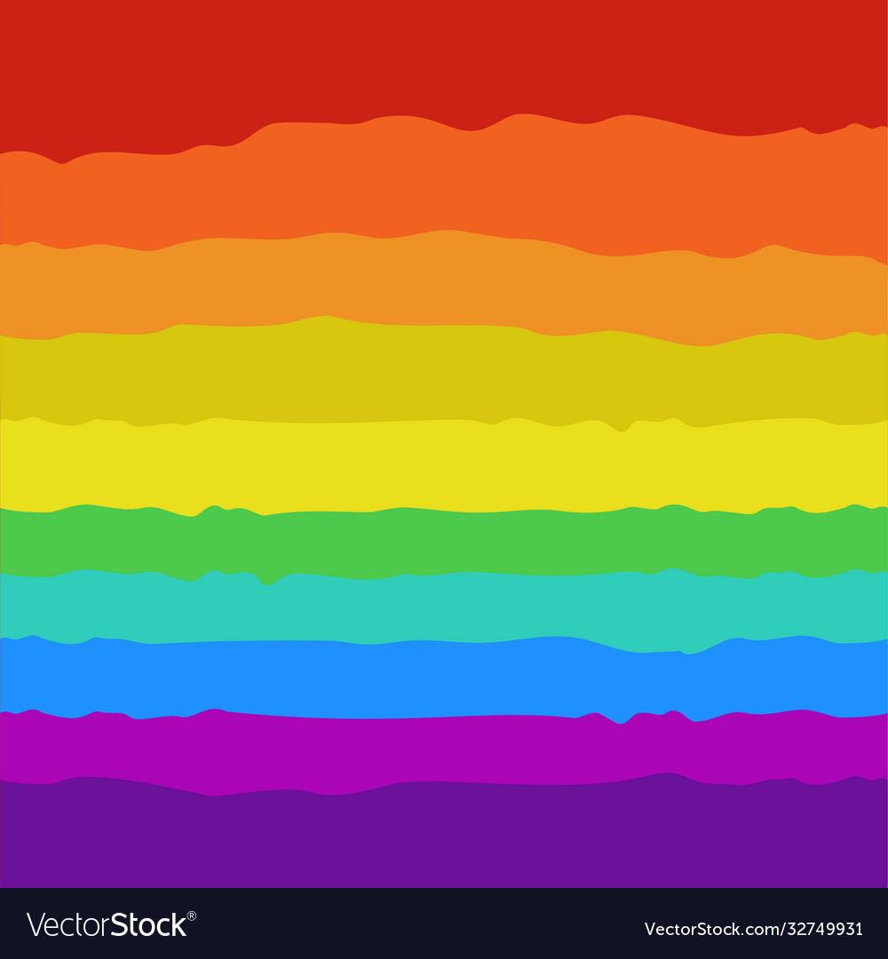 Simple style cute cartoon rainbow background Vector Image