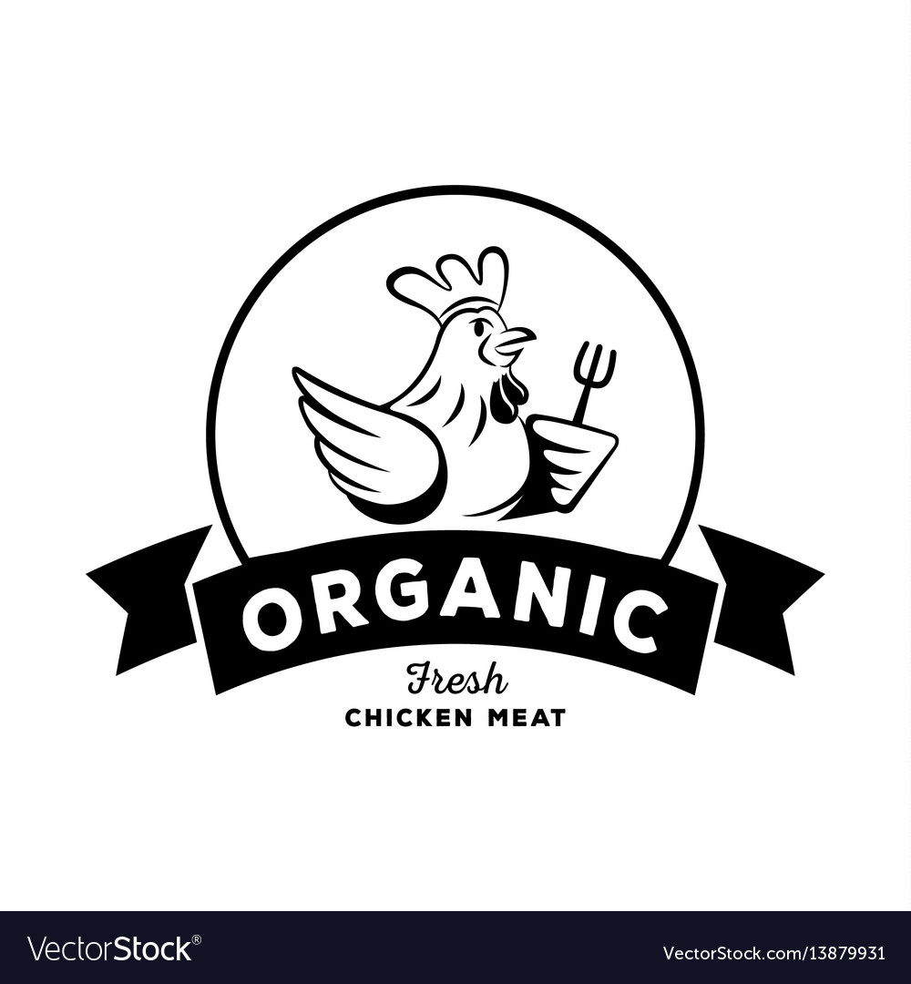Smiling Chicken with Fork