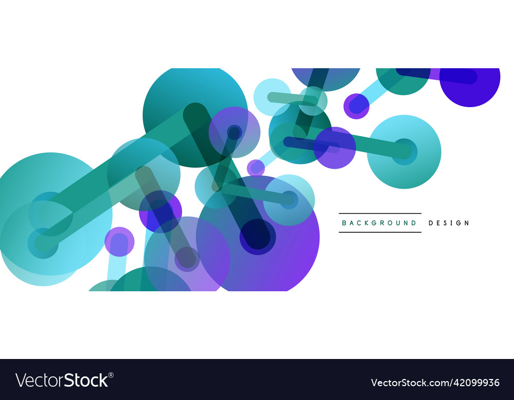 Abstract background round dots connected by lines