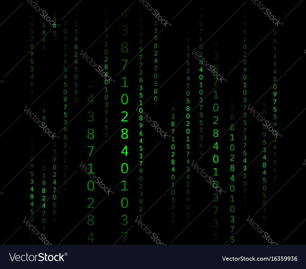 Abstract green background in the style of a matrix