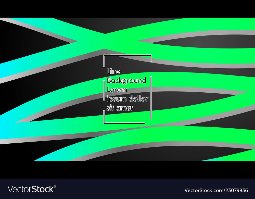 Abstract wave background with green gradient vector image Abstract wave background with green gradient
