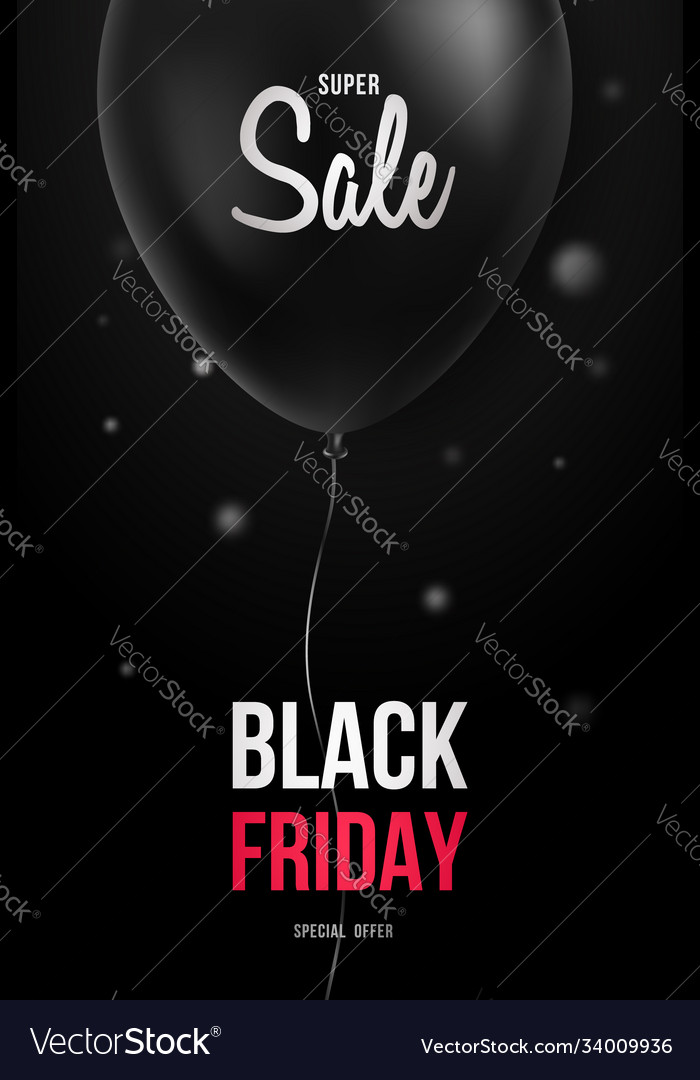 Black friday flyer template dark background