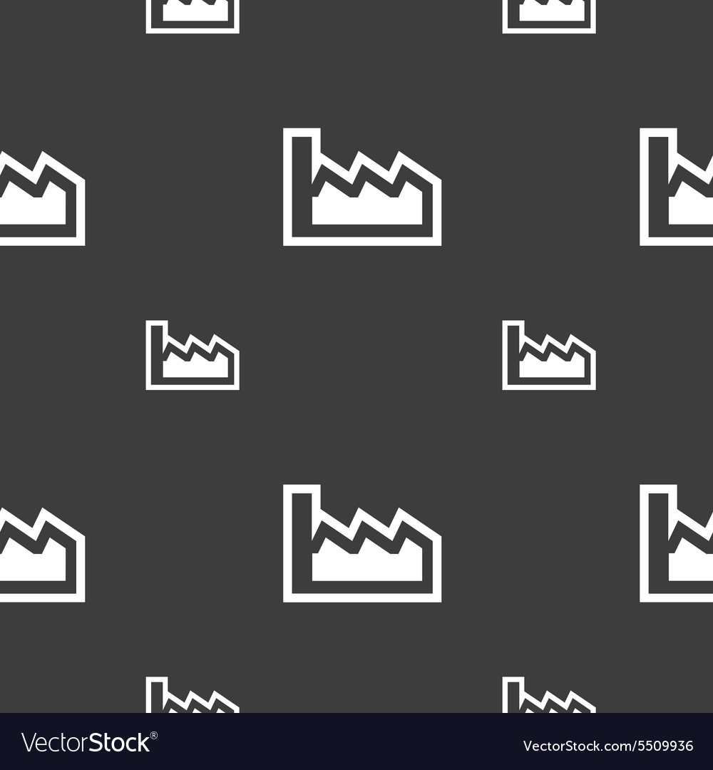 Chart icon sign seamless pattern on a gray Vector Image