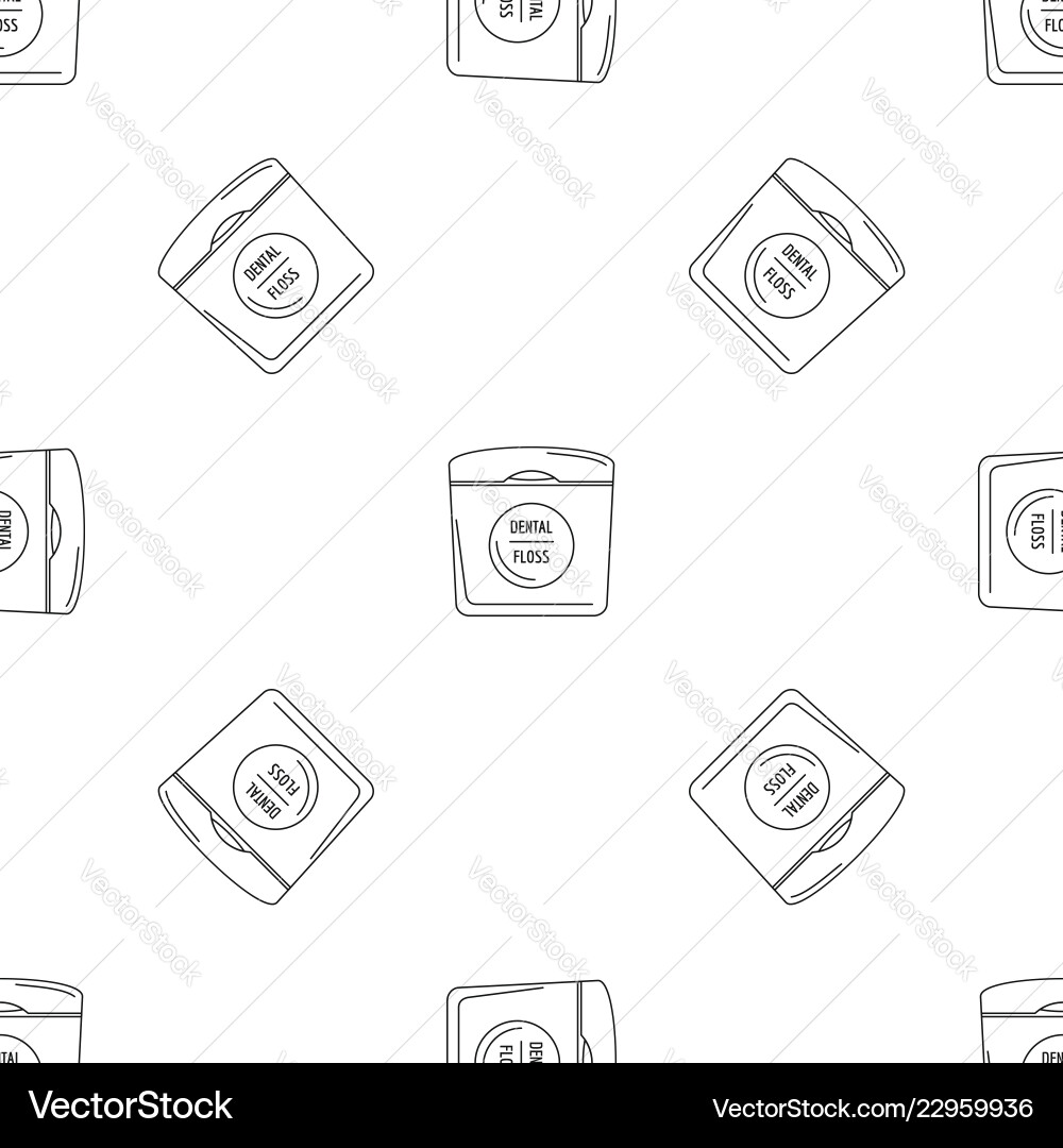 Dental floss pattern seamless Royalty Free Vector Image