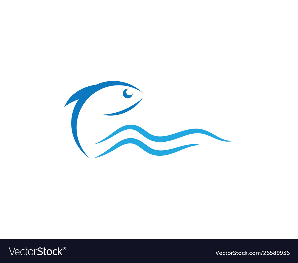 Fish logo template Royalty Free Vector Image - VectorStock