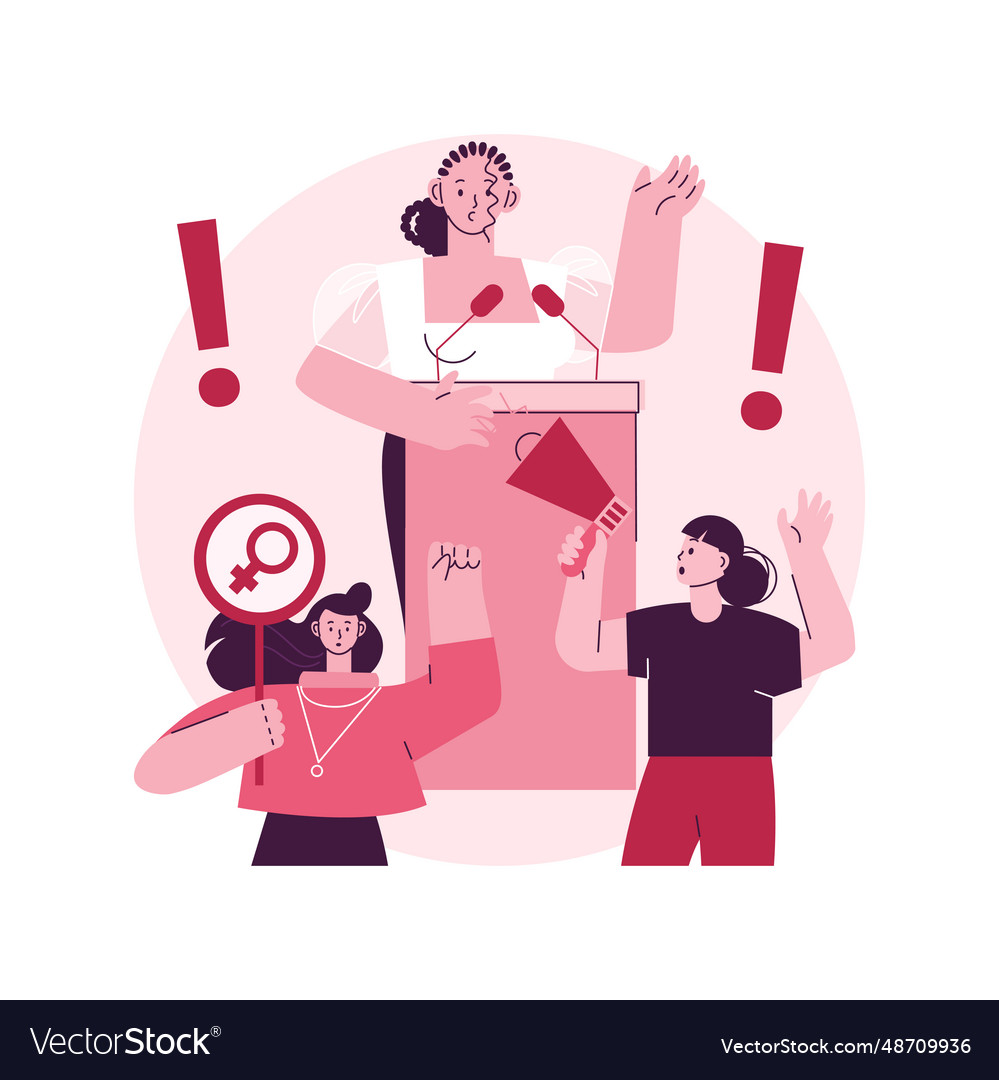 Participation of women abstract concept vector image Participation of women abstract concept