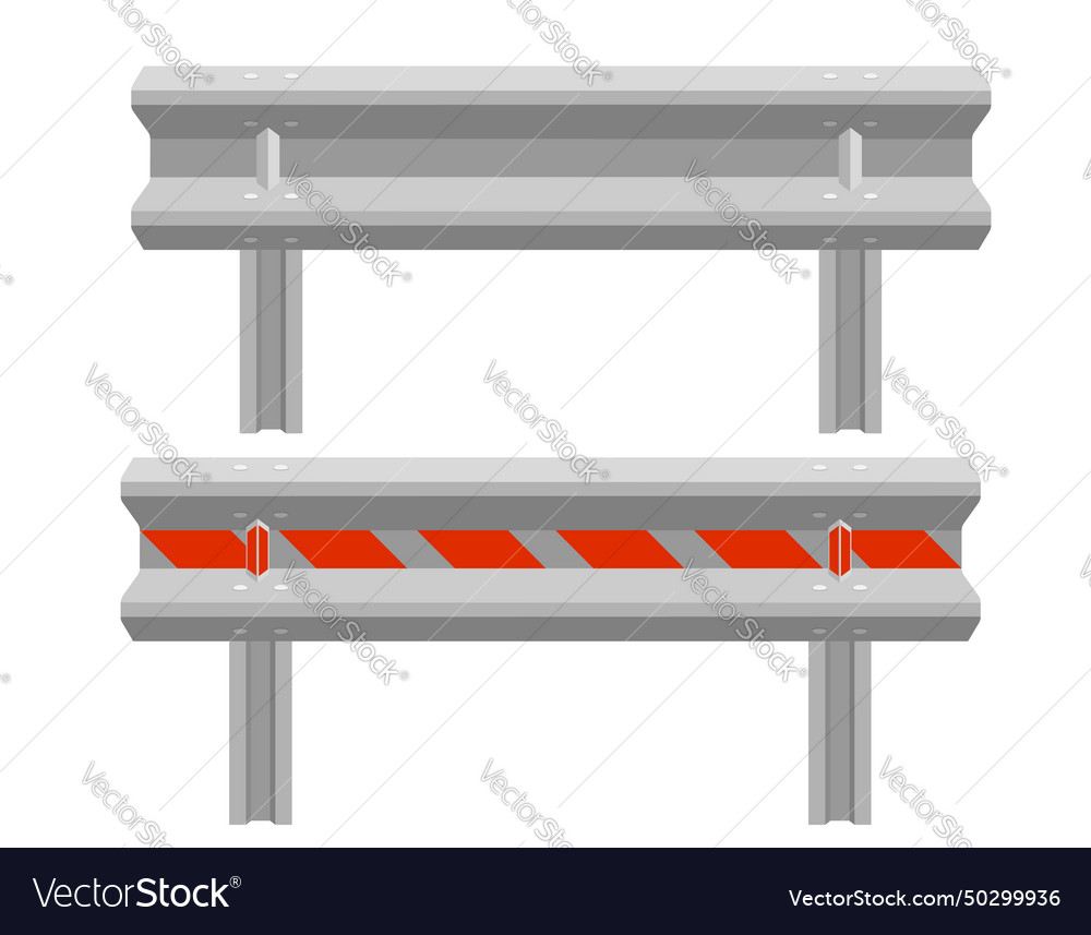 Straßenbarrieren zur Einschränkung des Verkehrsaufkommens vector image Straßenbarrieren zur Einschränkung des Verkehrsaufkommens