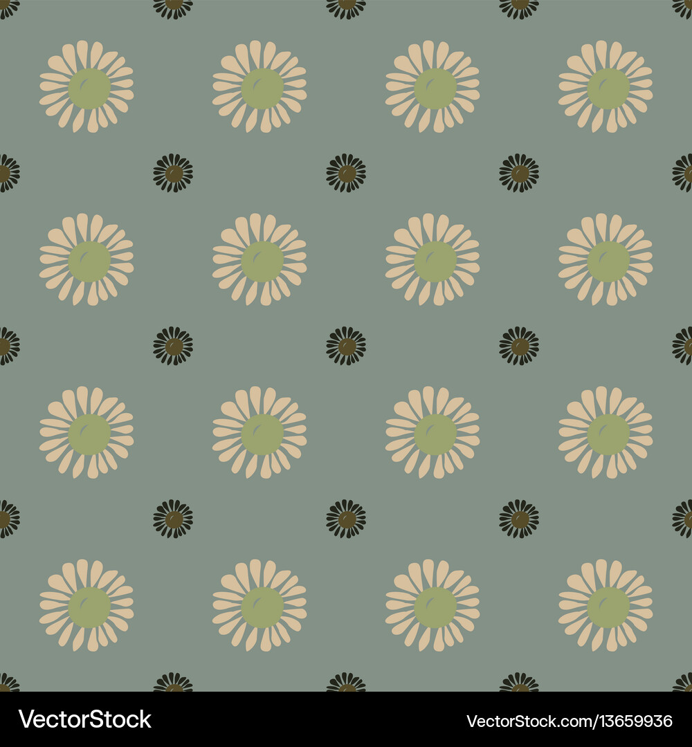 Seamless flower pattern Royalty Free Vector Image