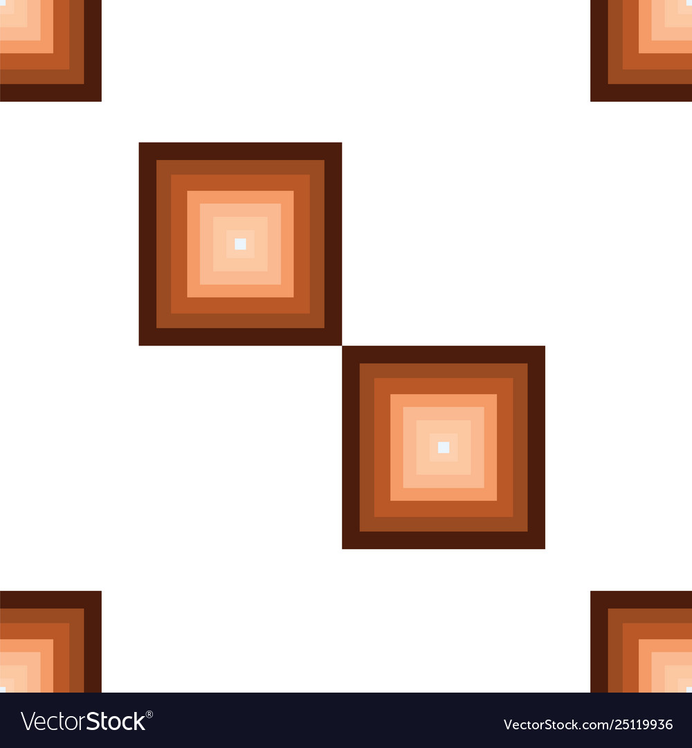 Seamless pattern with squares in brown colors