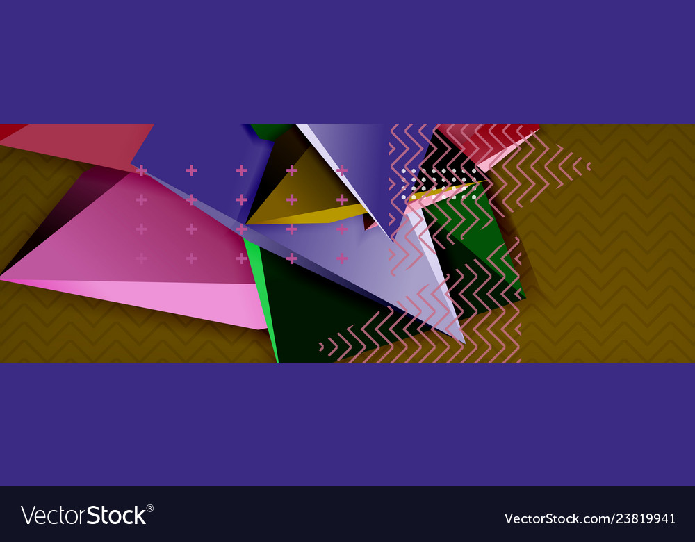 3d triangular minimal abstract background Vector Image 3d triangular minimal abstract background