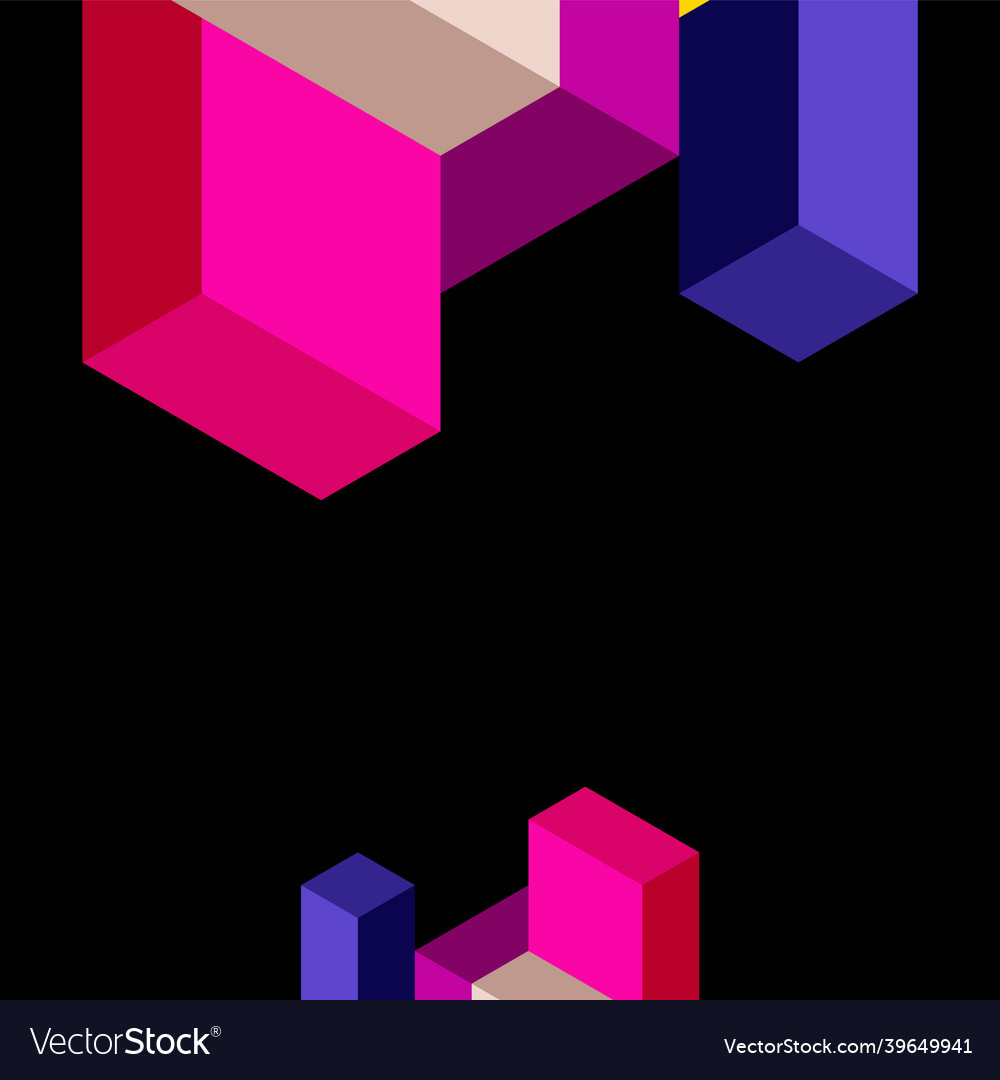 Abstract background 3d cubes cubic elements
