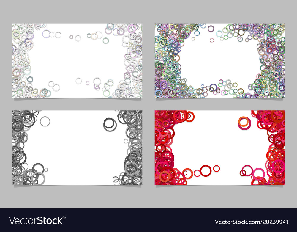 Abstract card background template set