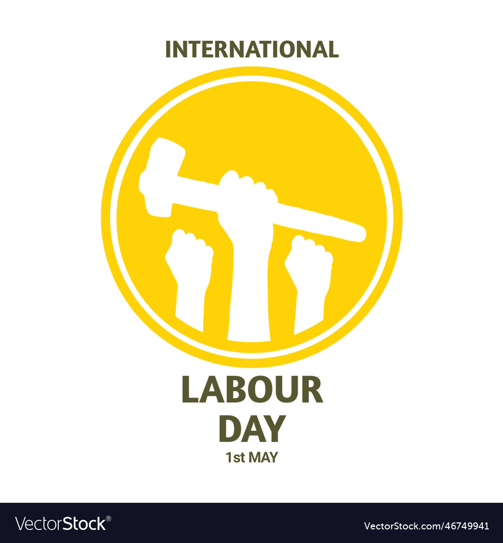 International Labour Day Design Template Vector Image