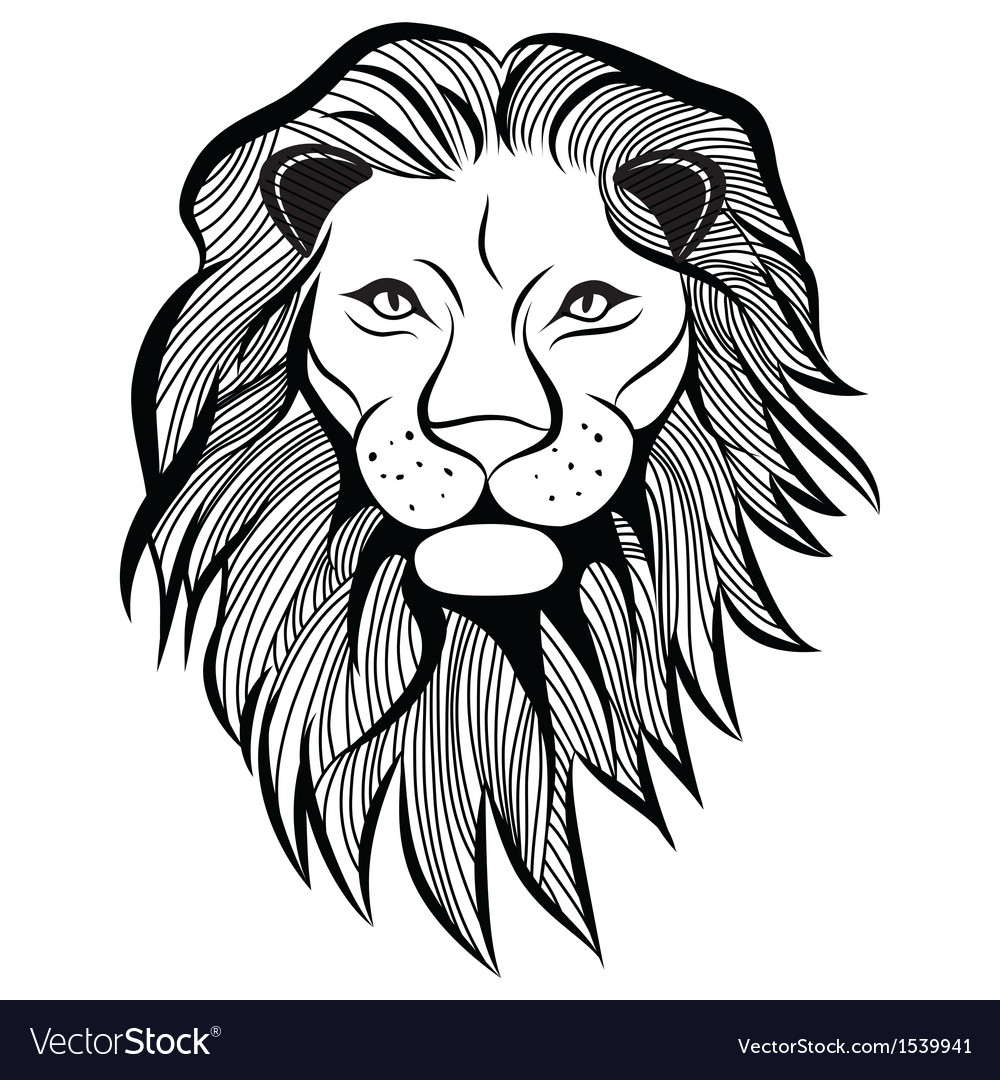 Lion Head Animal Royalty Free Vector Image - Vectorstock