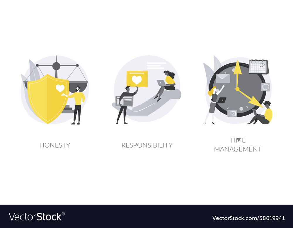 Managing position abstract concept vector image Managing position abstract concept