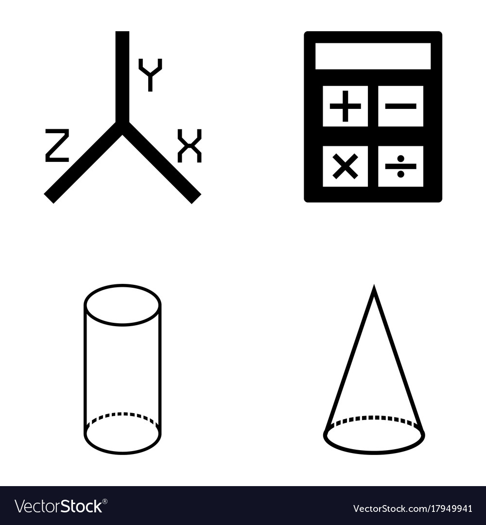 Math icon set