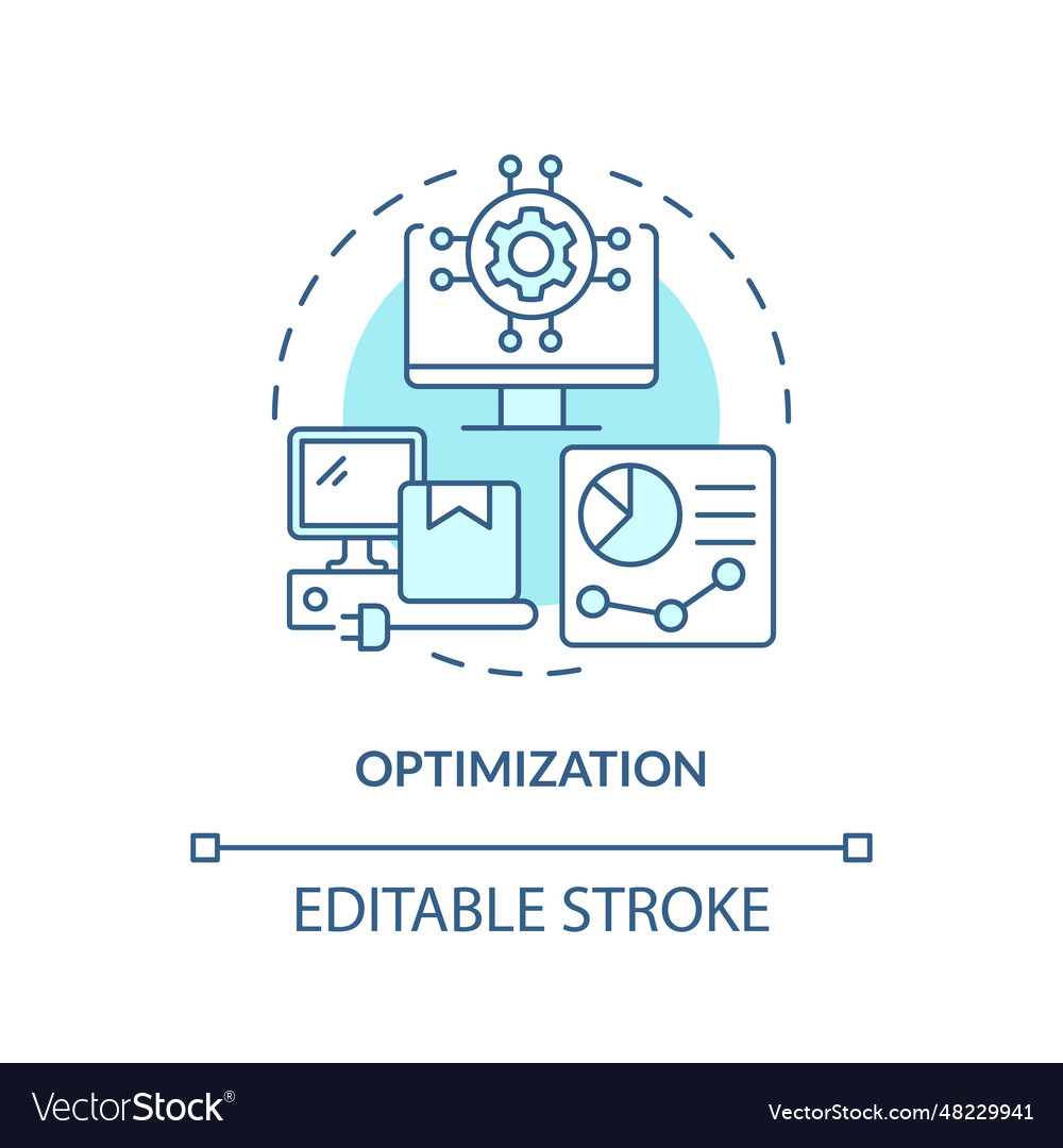 Optimization Thin Line Icon