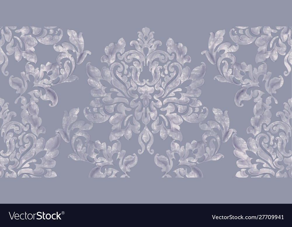 Rococo texture pattern vector image Rococo texture pattern