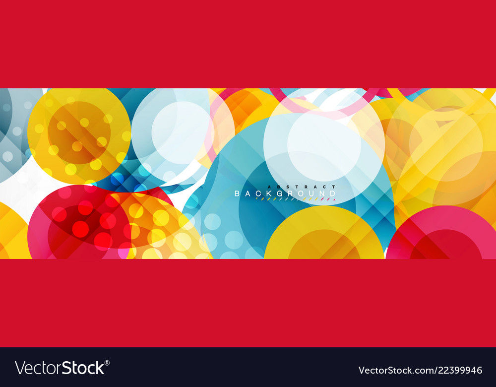 Abstract Overlapping Circles Background