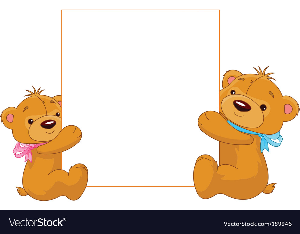 teddy bear holding picture frame