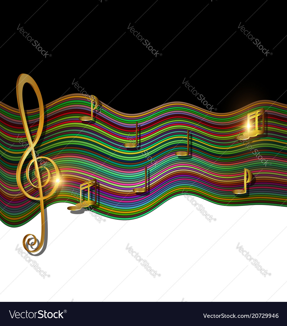 Color patterned image of music