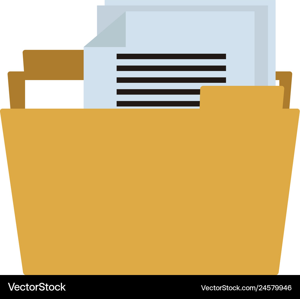 Folder with documents Royalty Free Vector Image