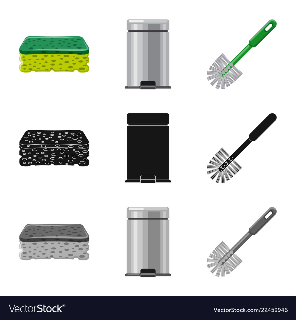 Isolated object of cleaning and service symbol Vector Image Isolated object of cleaning and service symbol