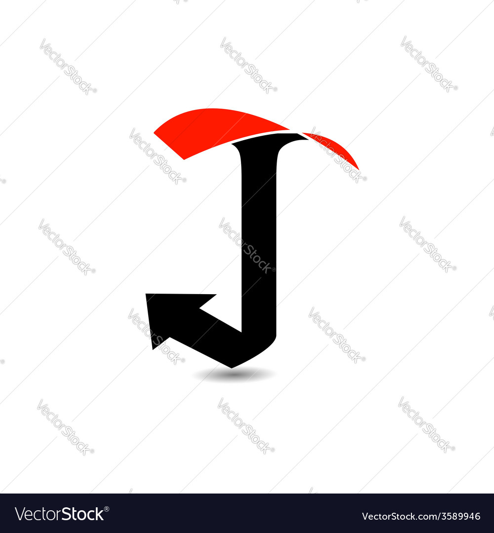 Logo abstract letter j