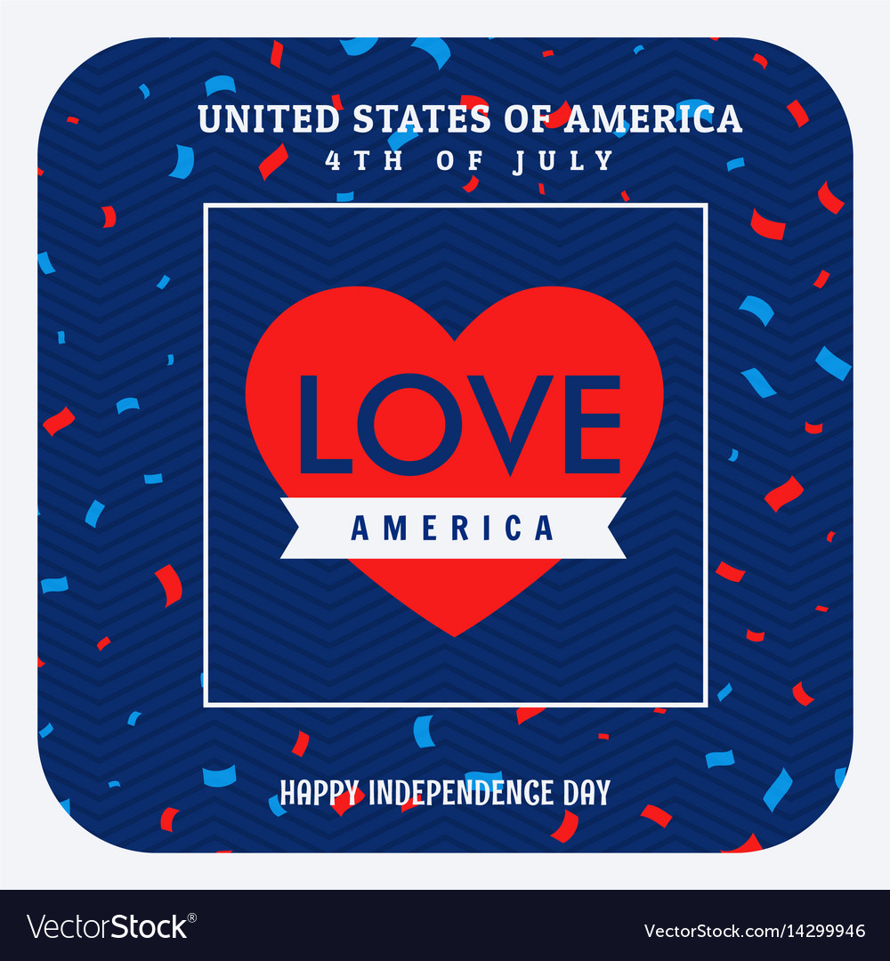 Love america celebration background