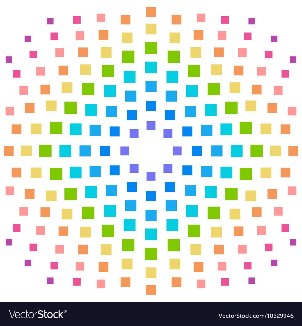 Rainbow element background in a lot of squares