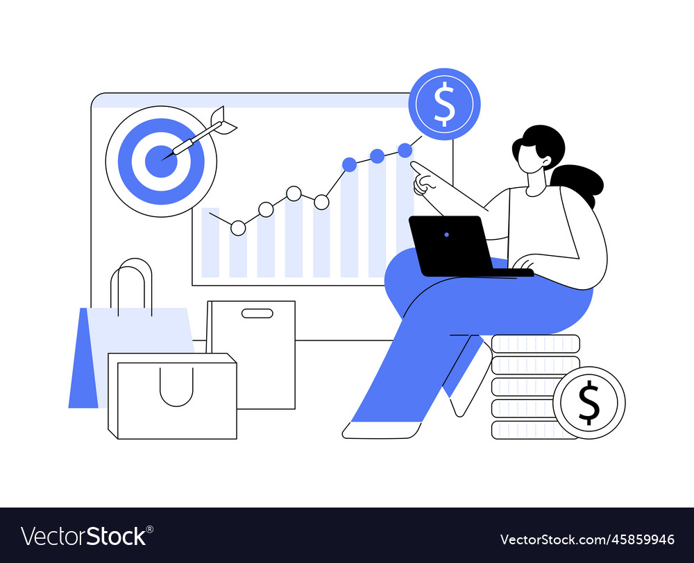 Sales growth abstract concept