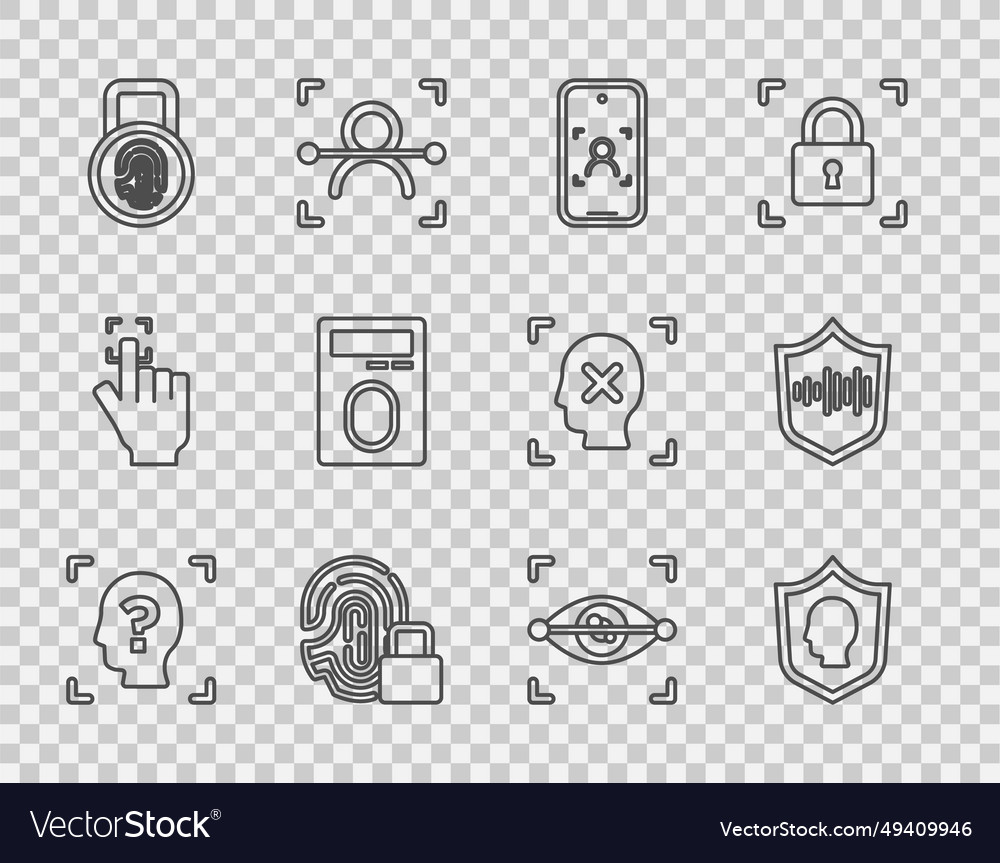 Set line face recognition user protection mobile