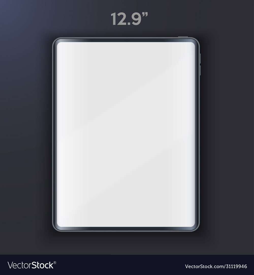 Tablet Mockup auf dunklem Hintergrund