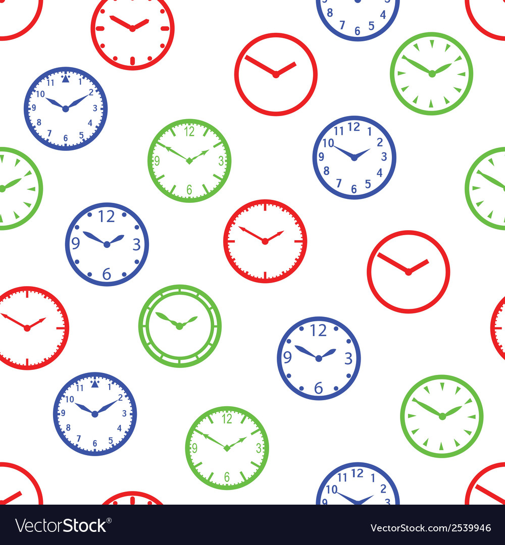 Watch dial simple color seamless pattern eps10