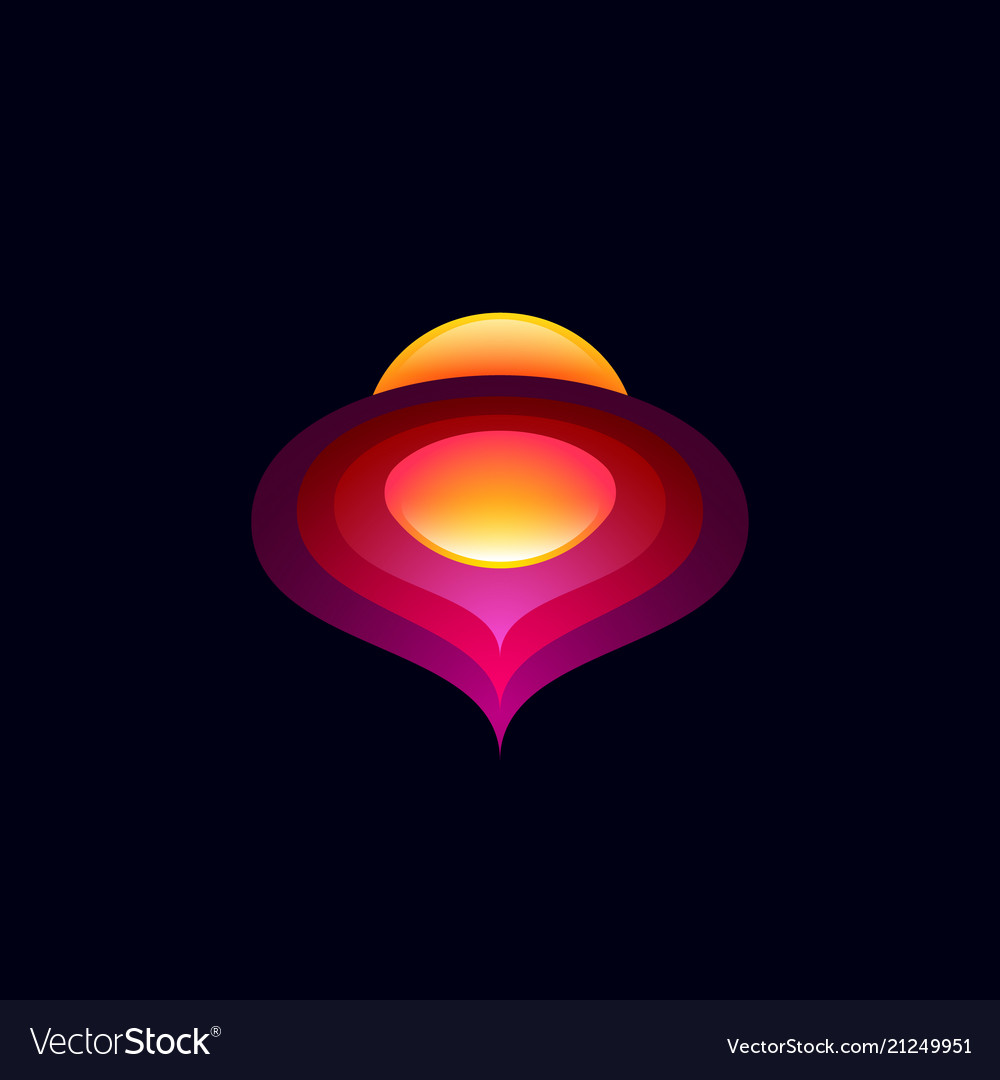 Abstract space logo color planet sphere orbits