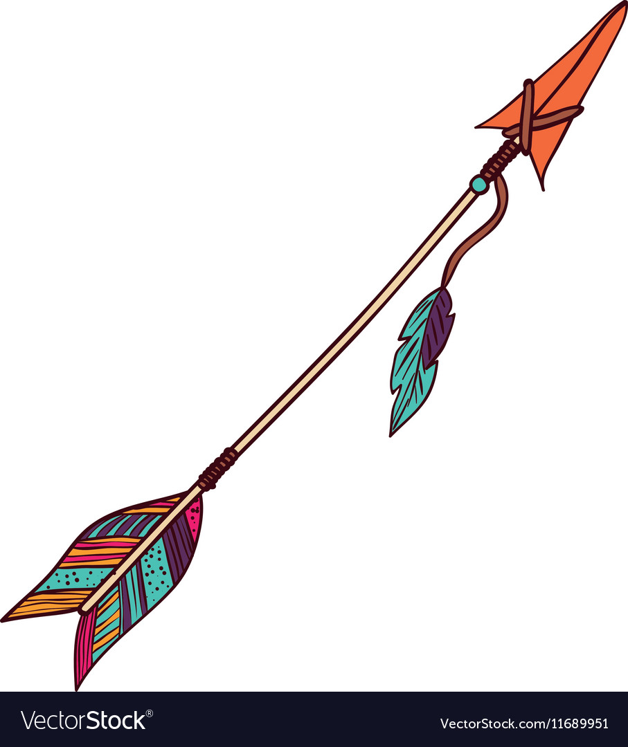 Arrow of boho style design