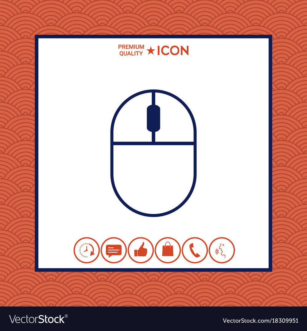 Computer mouse symbol icon