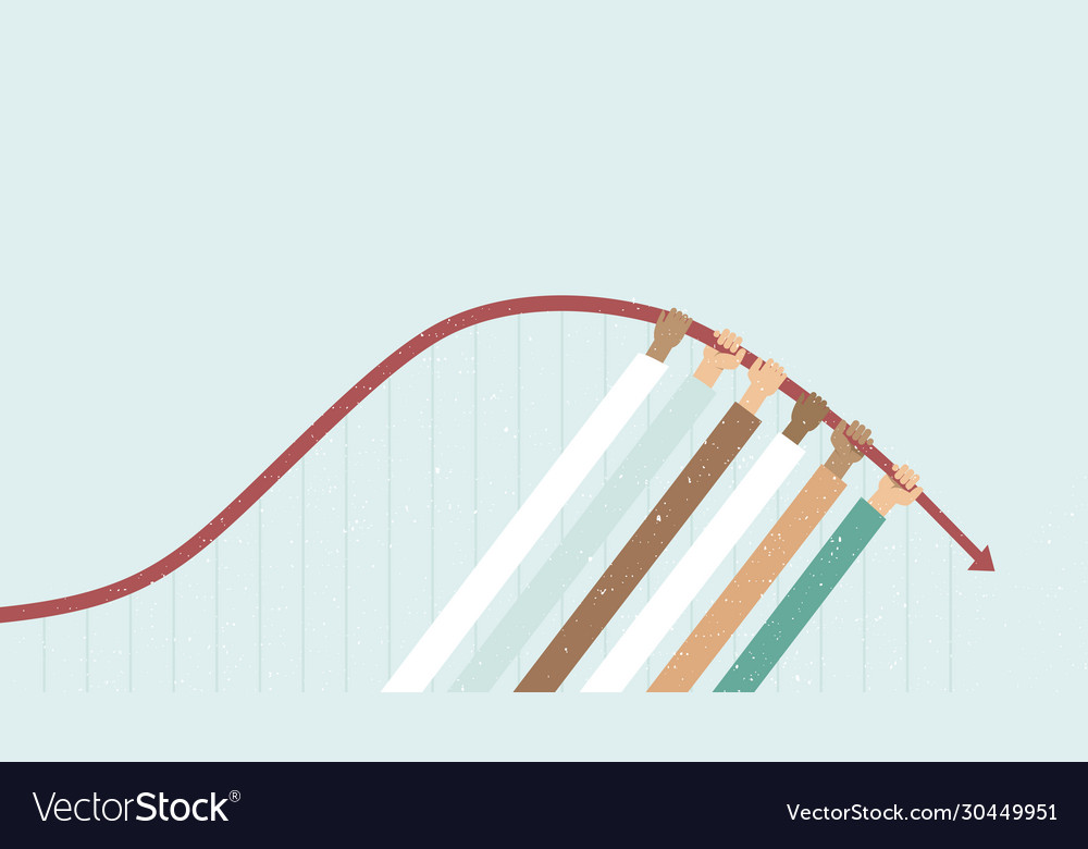 Flatten curve concept for coronavirus Royalty Free Vector