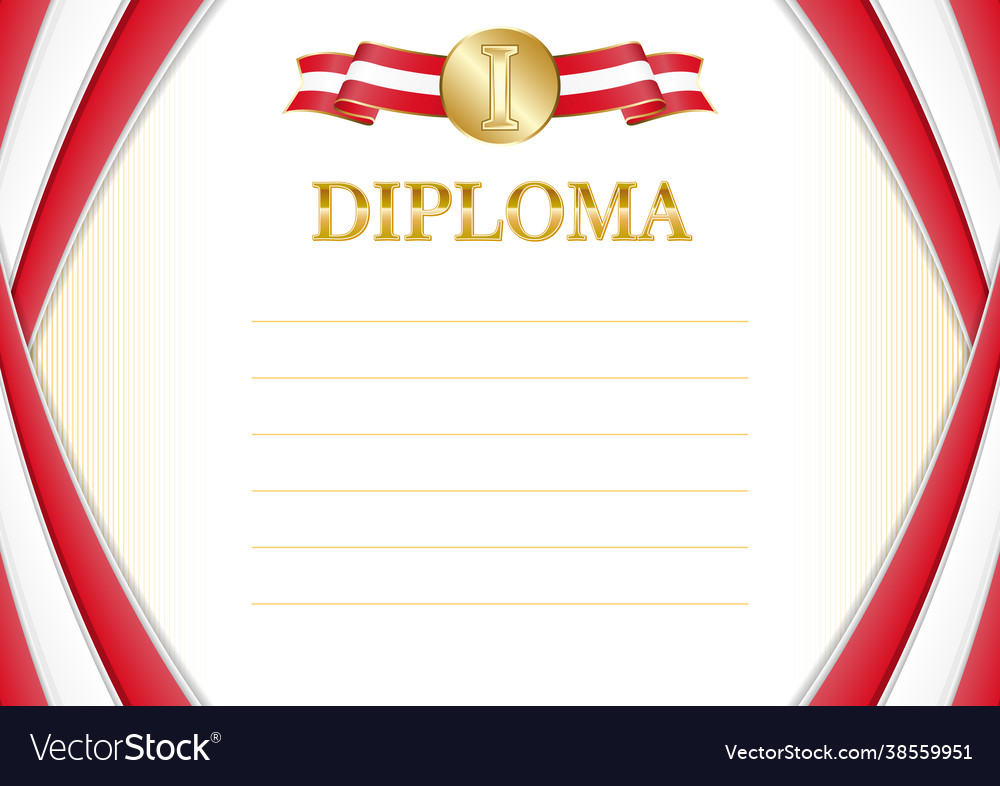 Horizontal frame and border with peru flag