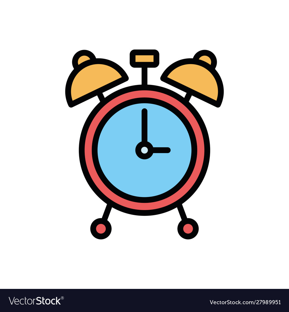 Isolated clock icon fill design