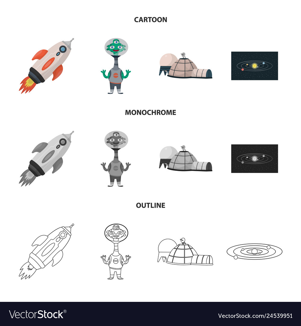 Isolated object of astronomy and technology symbol
