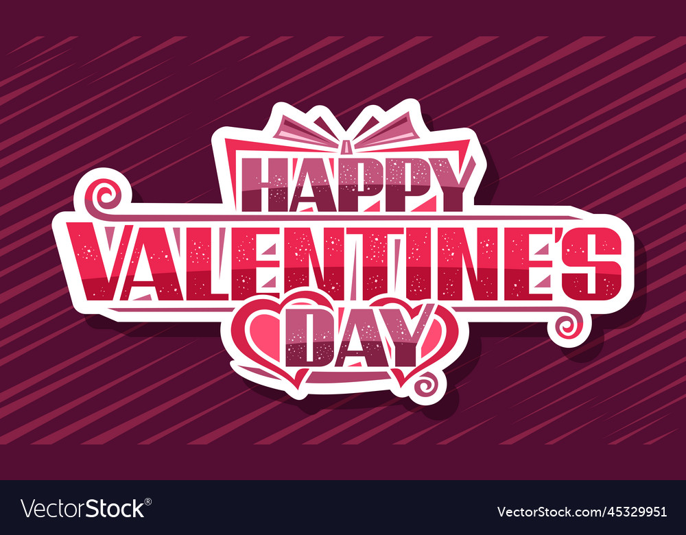 Logo for valentines day Royalty Free Vector Image