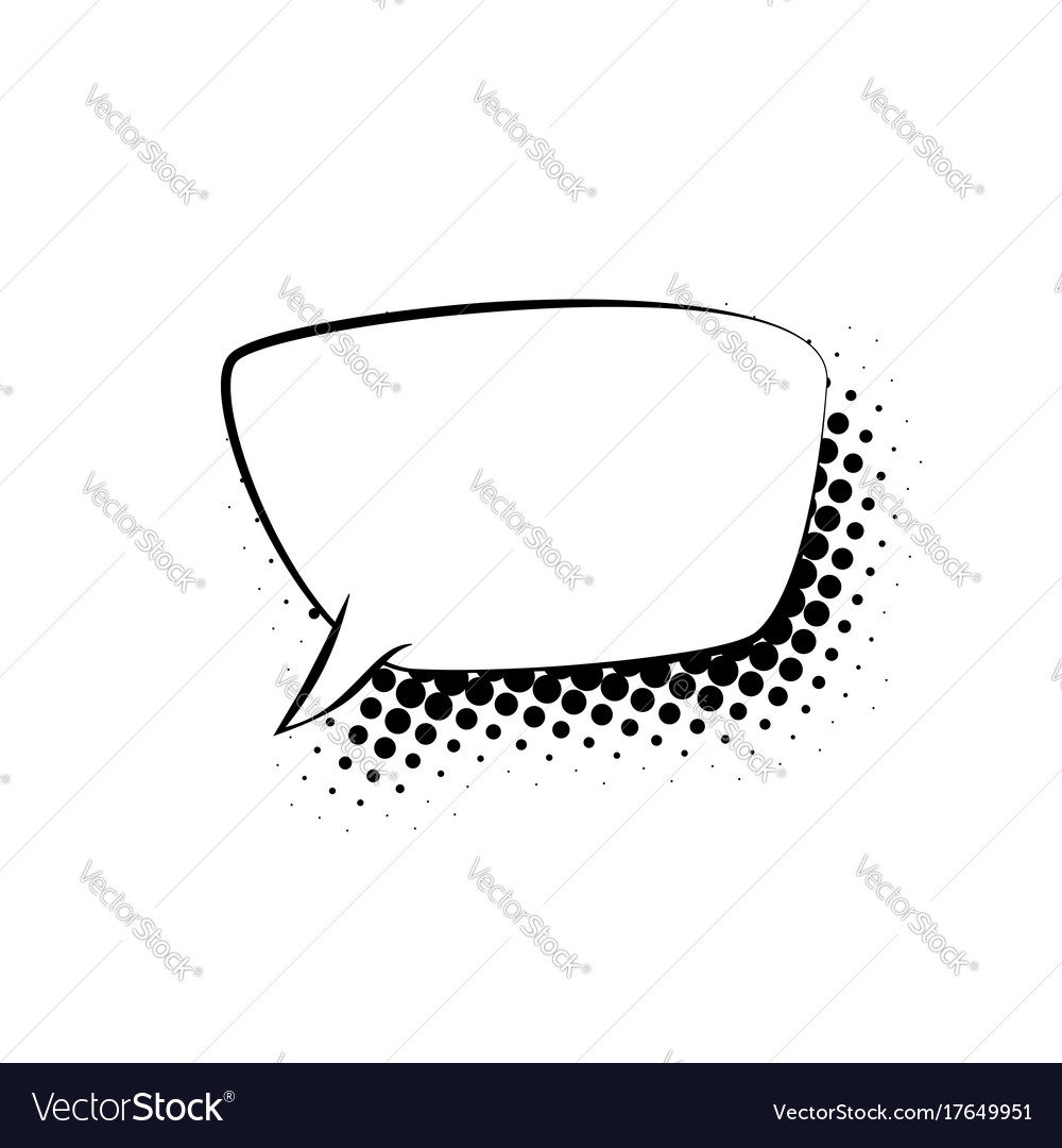Speech Bubble with Scattered Dots