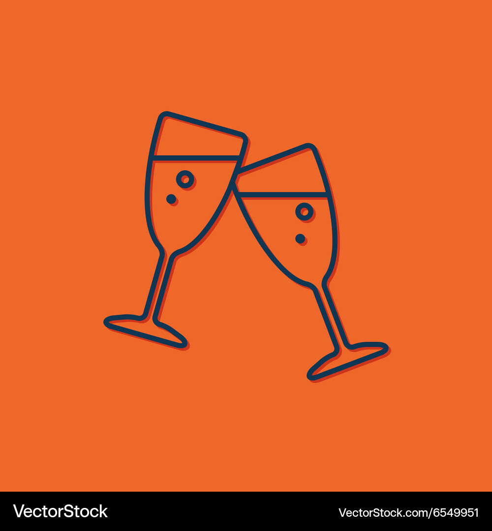 Stemware icon Royalty Free Vector Image - VectorStock